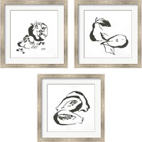 Framed Black & White Fruit 3 Piece Framed Art Print Set