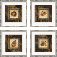 Framed 'Autumn Leaf 4 Piece Framed Art Print Set' border=