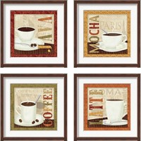 Framed Coffee Cup 4 Piece Framed Art Print Set