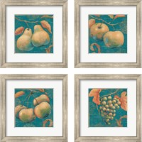 Framed 'Lovely Fruits 4 Piece Framed Art Print Set' border=