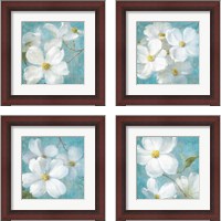 Framed Indiness Blossom Square Vintage 4 Piece Framed Art Print Set