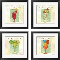Framed Tropical Cocktails 4 Piece Framed Art Print Set