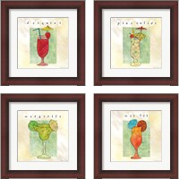Framed Tropical Cocktails 4 Piece Framed Art Print Set