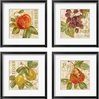 Framed Rustic Fruit 4 Piece Framed Art Print Set