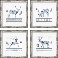 Framed Nordic Geo Lodge 4 Piece Framed Art Print Set