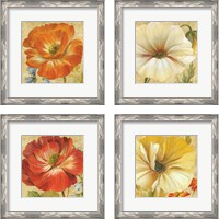 Framed 'Primavera 4 Piece Framed Art Print Set' border=