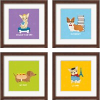 Framed Good Dogs 4 Piece Framed Art Print Set