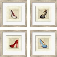 Framed Famous Shoes 4 Piece Framed Art Print Set