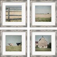 Framed Neutral Country 4 Piece Framed Art Print Set