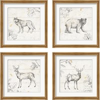 Framed Wild and Beautiful 4 Piece Framed Art Print Set