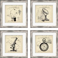 Framed Industrial Design 4 Piece Framed Art Print Set