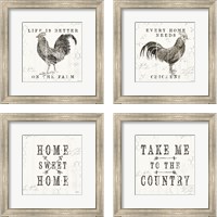 Framed Farmhouse Fresh 4 Piece Framed Art Print Set