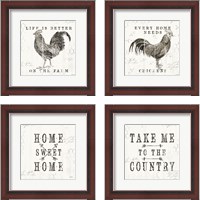 Framed Farmhouse Fresh 4 Piece Framed Art Print Set