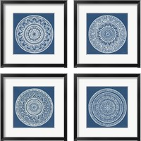 Framed Circle Designs 4 Piece Framed Art Print Set