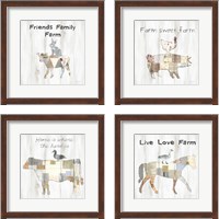 Framed Farm Family 4 Piece Framed Art Print Set