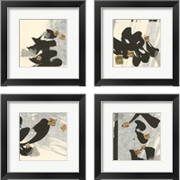 Framed 'Collage  4 Piece Framed Art Print Set' border=