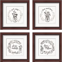 Framed 'Our Nest 4 Piece Framed Art Print Set' border=