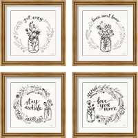 Framed Our Nest 4 Piece Framed Art Print Set