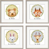 Framed 'Be 4 Piece Framed Art Print Set' border=