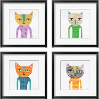 Framed Cool Cats 4 Piece Framed Art Print Set