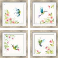 Framed 'Flit 4 Piece Framed Art Print Set' border=