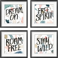 Framed April Showers Inspiration 4 Piece Framed Art Print Set