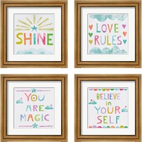 Framed Unicorn Magic 4 Piece Framed Art Print Set