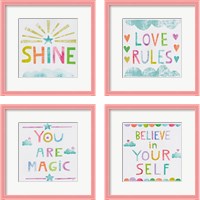 Framed Unicorn Magic 4 Piece Framed Art Print Set