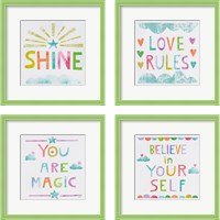 Framed Unicorn Magic 4 Piece Framed Art Print Set