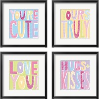 Framed Words of Love 4 Piece Framed Art Print Set