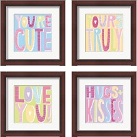 Framed Words of Love 4 Piece Framed Art Print Set