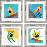 Framed Xtreme Monsters 4 Piece Framed Art Print Set