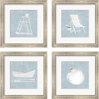Framed Serene Seaside 4 Piece Framed Art Print Set
