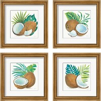 Framed Coconut Palm 4 Piece Framed Art Print Set