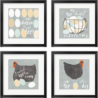 Framed Fresh Eggs 4 Piece Framed Art Print Set