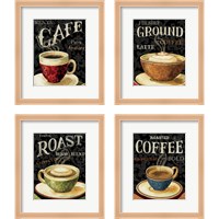 Framed 'Today's Coffee 4 Piece Framed Art Print Set' border=