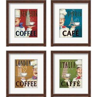 Framed 'Worlds Best Chef 4 Piece Framed Art Print Set' border=