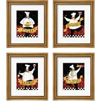 Framed Bon Appetit 4 Piece Framed Art Print Set