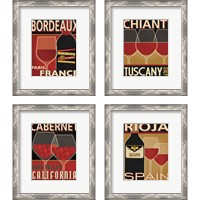 Framed Wine Selection 4 Piece Framed Art Print Set