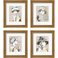 Framed Fashion Week Paris Halftone 4 Piece Framed Art Print Set