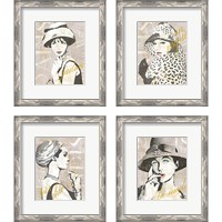 Framed Fashion Week Paris Halftone 4 Piece Framed Art Print Set