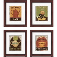 Framed Coffee & Tea 4 Piece Framed Art Print Set
