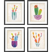 Framed Collage Cactus 4 Piece Framed Art Print Set