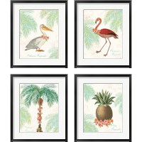 Framed Flamingo Tropicale 4 Piece Framed Art Print Set