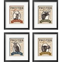 Framed Frontier Brewing 4 Piece Framed Art Print Set