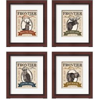 Framed 'Frontier Brewing 4 Piece Framed Art Print Set' border=