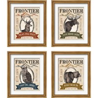 Framed Frontier Brewing 4 Piece Framed Art Print Set