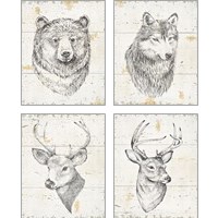 Framed Wild and Beautiful 4 Piece Art Print Set