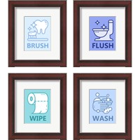 Framed Boy's Bathroom 4 Piece Framed Art Print Set