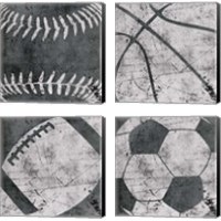 Framed Sports 4 Piece Canvas Print Set